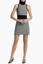 Toccin Shelby Herringbone Mock Turtleneck Sleeveless Mini Dress Size XL NWT