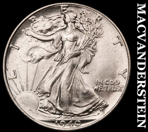1940 Walking Liberty Half Dollar-Choice Gem BU ++++ 4 shot 5 No Reserve #i5844