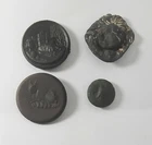 4 Civil War Relic Animal buttons 1 Lion head rosette)  $9.00 + $5.00 shipping