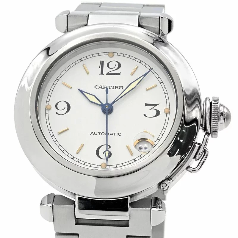 Cartier — Cartier Pasha C de W31015M7 Stainless Steel 35mm Automatic with Papers #CSW213