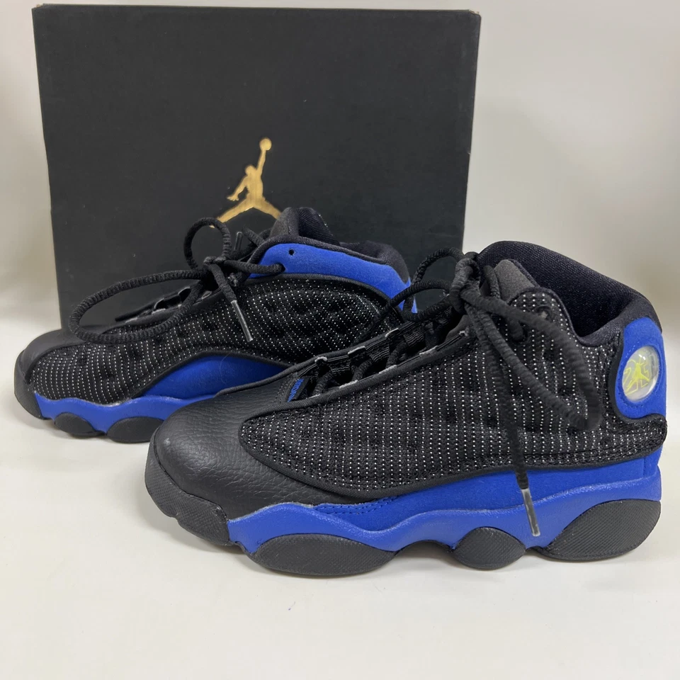 Talla 13.5 (PS) - Jordan 3 Retro Bajo Negro/Hiper Negro-Blanco/Azul Real Foto 4 de 4