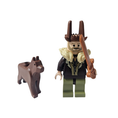 LEGO  MOC Minifigur Dornak Hüter der Waldkrone mit Wolf & Schwert Neu