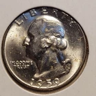 1959 D Washington Quarter BU Uncirculated Mint State 90% Silver 25c US Coin