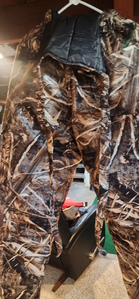 Field & Stream Realtree Camo Bib Overalls Insulated Hydro Proof Ultra L Large - Image 2 of 4