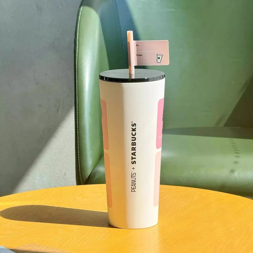 New 2025 China Starbucks Snoopy 24oz SS Straw Cup - Image 2 of 4