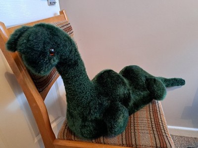Vintage Riesen Nessie Loch Ness Monster Plüsch 70er oder 80er riesig Retro Stofftier RAR