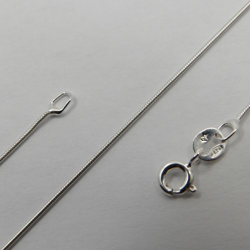 20 inch solid 925 STERLING SILVER 0.9mm 