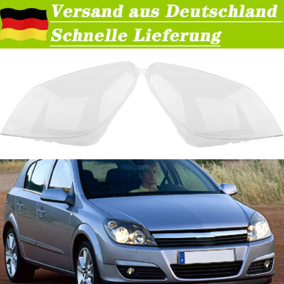 Paar Halogen Scheinwerferglas Linse Ersatz Abdeckung Für Opel Astra H 2007-2010