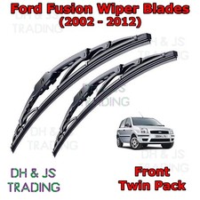 (02-12) Ford Fusion Front Wiper Blades Window Windscreen 22" 16" Hook Type