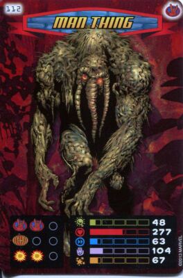 Spiderman Helden und Schurken Karte #112 Man Thing