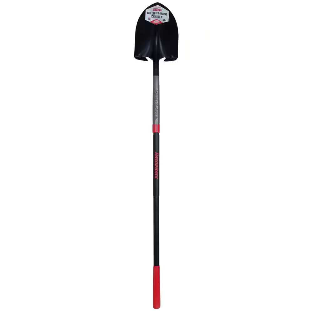 Poweredge 48 In. Fiberglass Handle Super Socket Digging Shovel