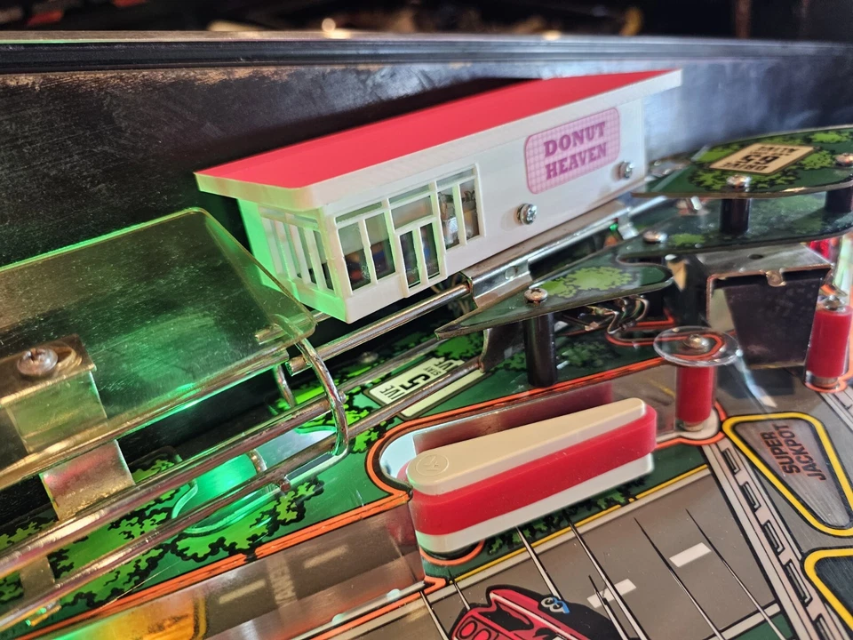 Williams 1992 "The Getaway - High Speed II" Donut Heaven Pinball Machine Mod Foto 3 de 4