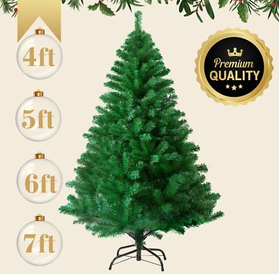 Premium Weihnachtsbaum in 4 Fuß, 5 Fuß, 6 Fuß & 7 Fuß Größe künstlich realistisch Weihnachtsbaum