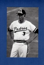 BILL RIGNEY, 1975 Padres coach ~ 1950s-90s Mel Bailey real photo postcard