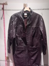 Classic Woman Ladies Black Leather Jacket,size 12 Express Shipping