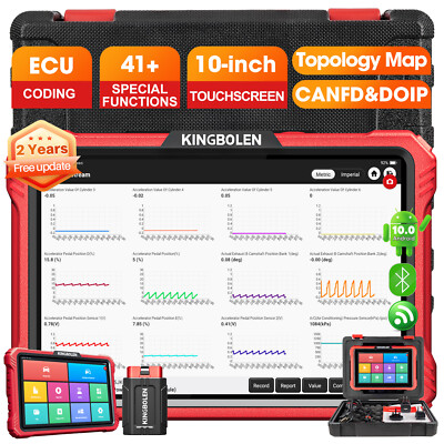 2026 KINGBOLEN K10 PRO OBD2 Car Diagnostic Tool Scanner ECU Key Coding Topology