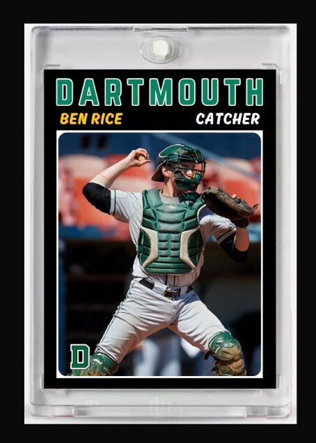 2021 Ben Rice Future Stars NCAA Rookie Card Dartmouth College