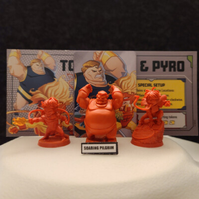 TOAD, BLOB, PYRO  Marvel United X-Men CMON Kickstarter Exclusive Stretch VILLAIN