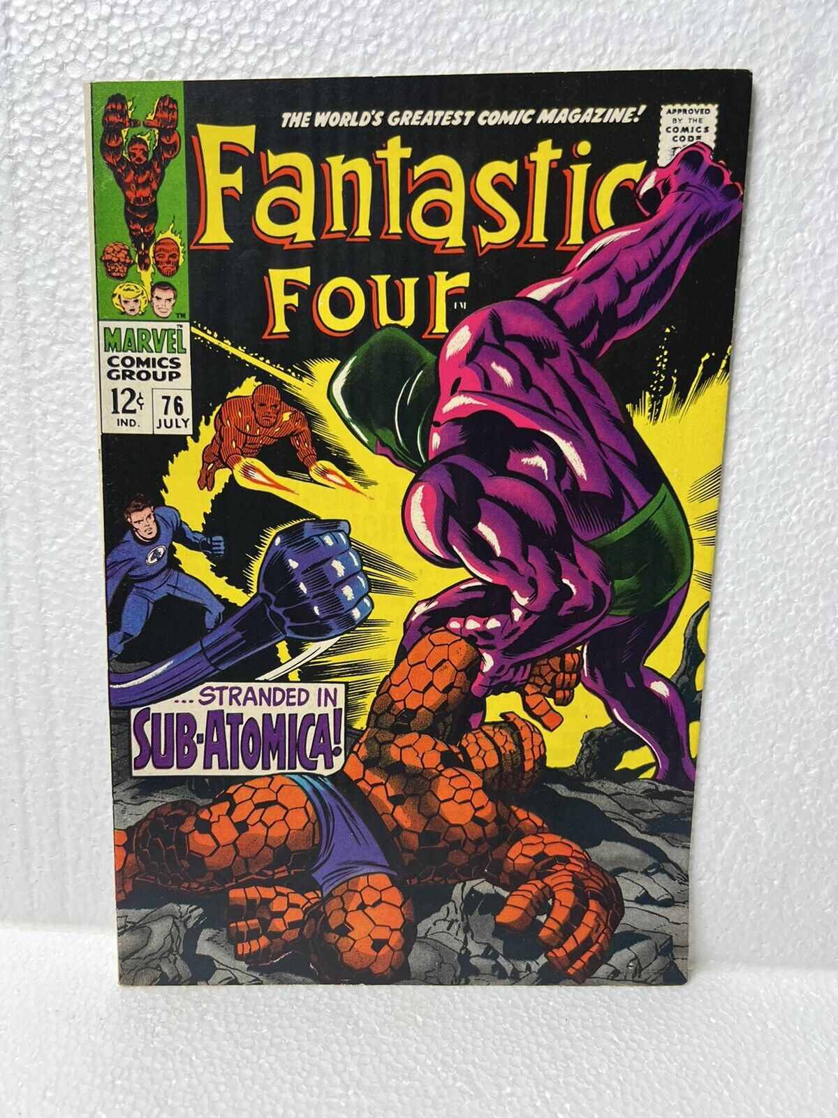 Fantastic Four #76 - Silver Surfer Galactus Psycho-Man - Kirby Art 1968