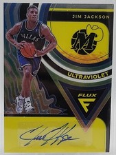 2020-21 Panini Flux Basketball Jim Jackson Ultraviolet Auto