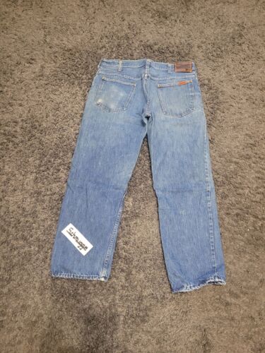 VTG  60s RANCHCRAFT JC PENNY DENIM JEANS sz 34 x 27 NO SELVEDGE FOREMOST  - Picture 1 of 17