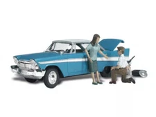 New Woodland N Railroad Train Figure Felix Fix-A-Flat / AutoScenes Vehicle AS532