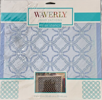 Waverly Inspirations Laser 12''x12'' Reusable Stencil. New in original packaging. 