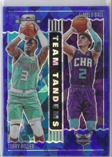 2020-21 Contenders Optic Team Tandem Blue Ice Prizm Rookie- Lamelo Ball, Rozier