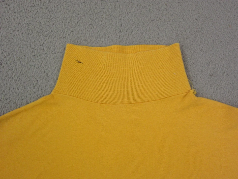 Camisa de cuello alto Cooper & Roe True Vintage para mujer mediana amarilla cuadrada años 60 50 Foto 2 de 4