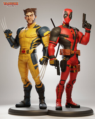 Deadpool & Wolverine, 210mm, 12K Resin Model Kit Painted 3d Printed DIY Figure