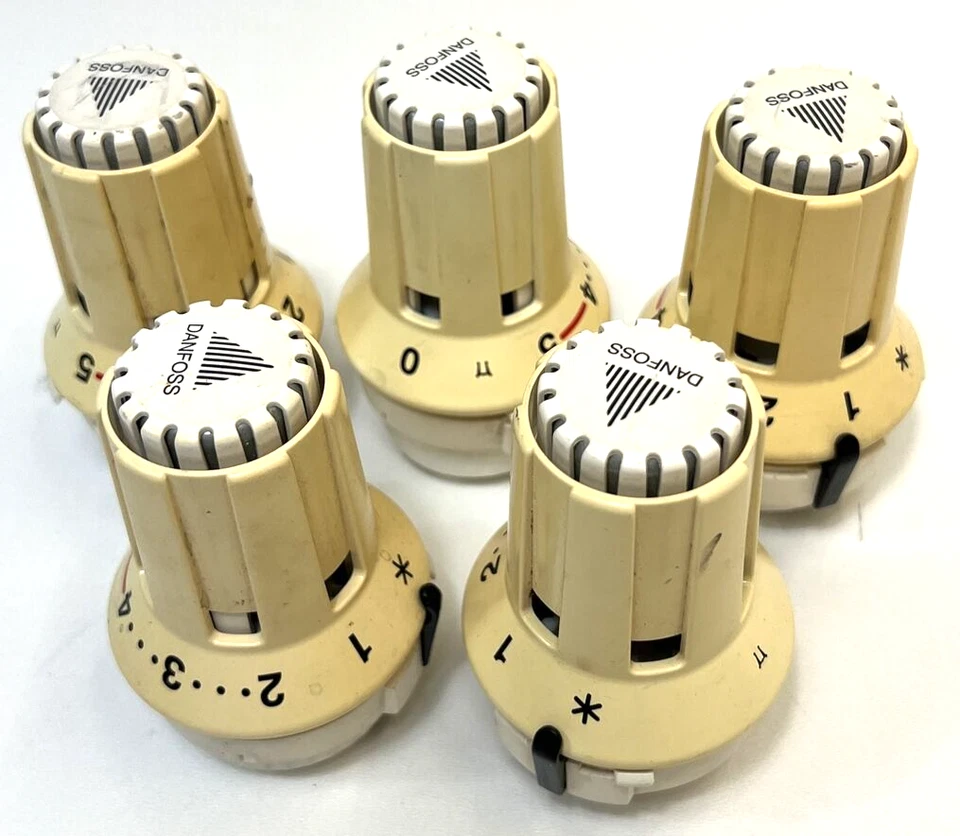5 x Danfoss Thermostatkopf Fühlerelement Heizung Heizkörper