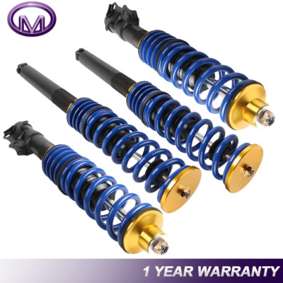2X Front + 2 Rear Complete Coilover Strut Shock For VW Cabrio Golf Jetta Corrado