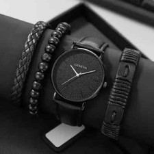 Reloj de pulsera de cuarzo clásico redondo resistente al agua para hombre