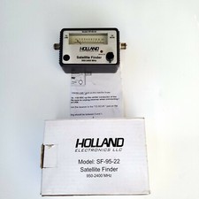 Holland SF-95-22 Satellite Finder Signal Meter 50DB Input Range & Tone NEW
