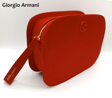 ARMANI Beauty-Bag Täschchen Rot Tasche Kosmetiktasche Neu & Ovp Giorgio Pouch