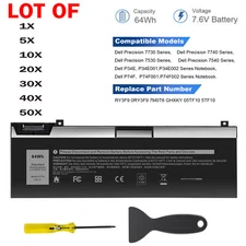 💖LOT 100X 5TF10 Battery Fr Dell Precision 7730 7740 7530 7540 P34E P34E001 P74F