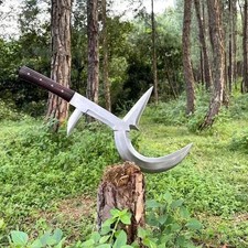 Custom Handmade Carbon Steel Blade Pangboche Machete Sword|Hunting Sword Camping