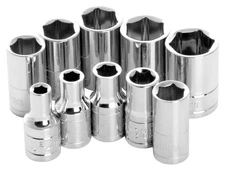 PERFORMANCE TOOL 10pc 1/4" Dr 6pt MET Socket WILW36202