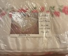 VTG Beacon Rayon Acrylic Blanket Satin Binding Pink Rose NEW Old Stock Twin Size — photo 1