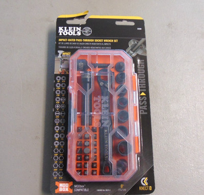 NEW - Klein Tools 65300 Impact Rated Pass Thru Socket Wrench Set - FREE SHIPPING