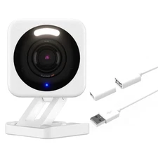 v4 with 20ft Extension Cable, 2.5K QHD IP65 Indoor/Outdoor Home Security Came...