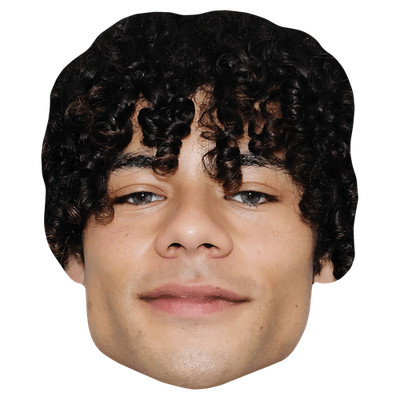 Rami Zein (Locken) Promi Maske, flaches Kartengesicht, Kostüm Maske
