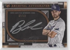 2021 Topps Museum Collection Archival Copper 32/50 Brandon Lowe #AA-BL Auto y8h