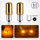 145SMD BAU15S PY21W LED Bulbs Chrome Orange Flashing for Car