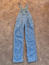 Liberty Blue Denim Bib Overalls Carpenter Workwear Adjustable Straps Mens Medium