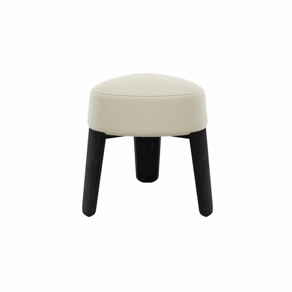 Blomus Hocker -KUON- Stoff Boucla Farbe Beige, Eiche, Filz, 67000, Shop Exclu...-image