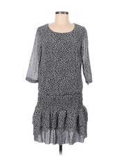 Mango Women Gray Casual Dress M