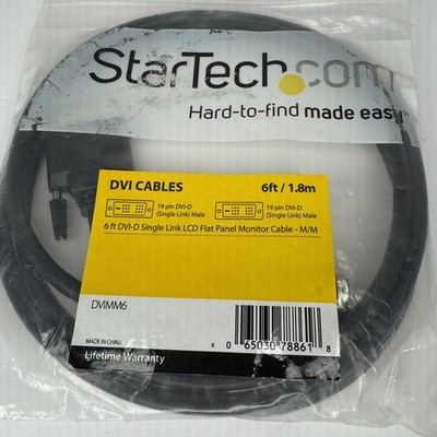 StarTech.com C6ASPAT6BK 6 ft. Cat 6A Black Shielded Network Ethernet Cable