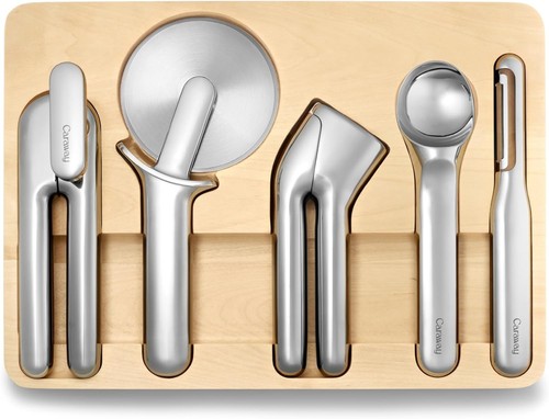 Caraway Kitchen Gadget Set - 5 Piece Essentials - Stainless Steel -...