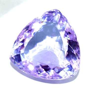 Natural Purple Brazilian Topaz 400 Ct Trillion Cut Loose Gemstone AGL Certified